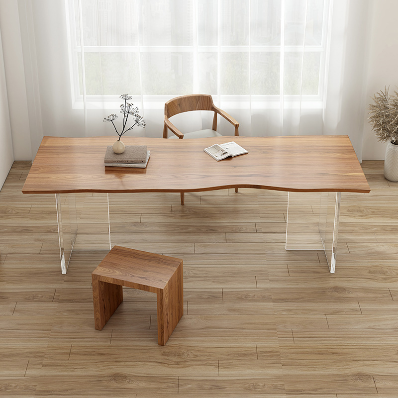 북유럽 고급 아크릴 단단한 나무 책상 현대 미니멀리스트 - Tables 리뷰 및 가격